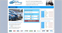 Desktop Screenshot of cheapcarrental.com