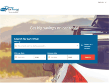 Tablet Screenshot of cheapcarrental.com